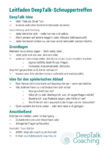 Leitfaden für DeepTalk-Schnuppertreffen